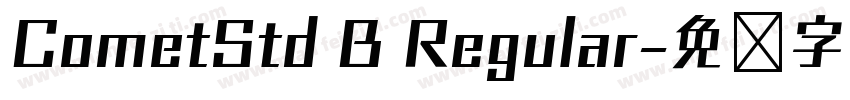 CometStd B Regular字体转换